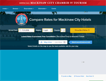Tablet Screenshot of mackinaw-city.com